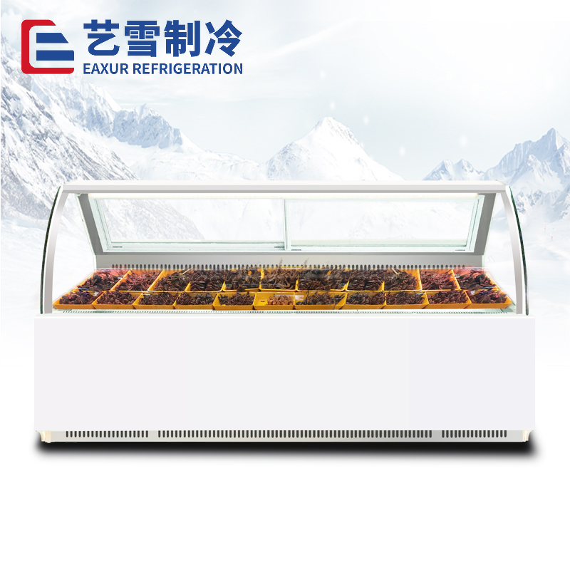 弧形熟食展示柜-白色